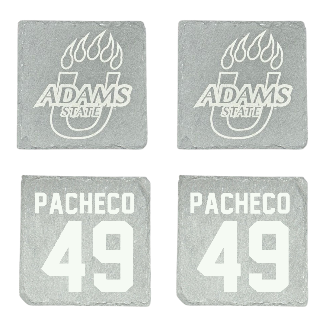 Adams State University Football Stone Coaster (4 Pack)  - #49 Quinton Pacheco