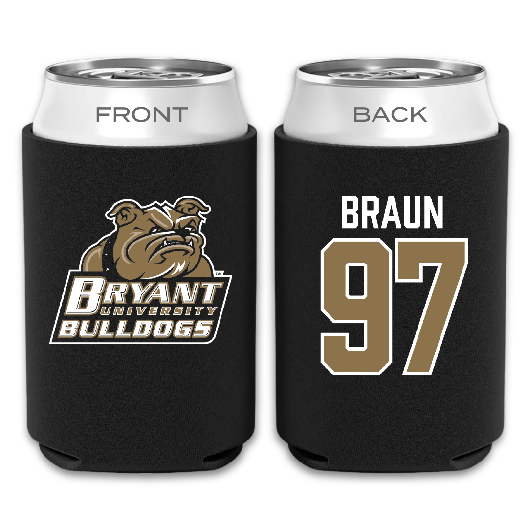 Bryant University Lacrosse Black Can Cooler - #97 Cole Braun