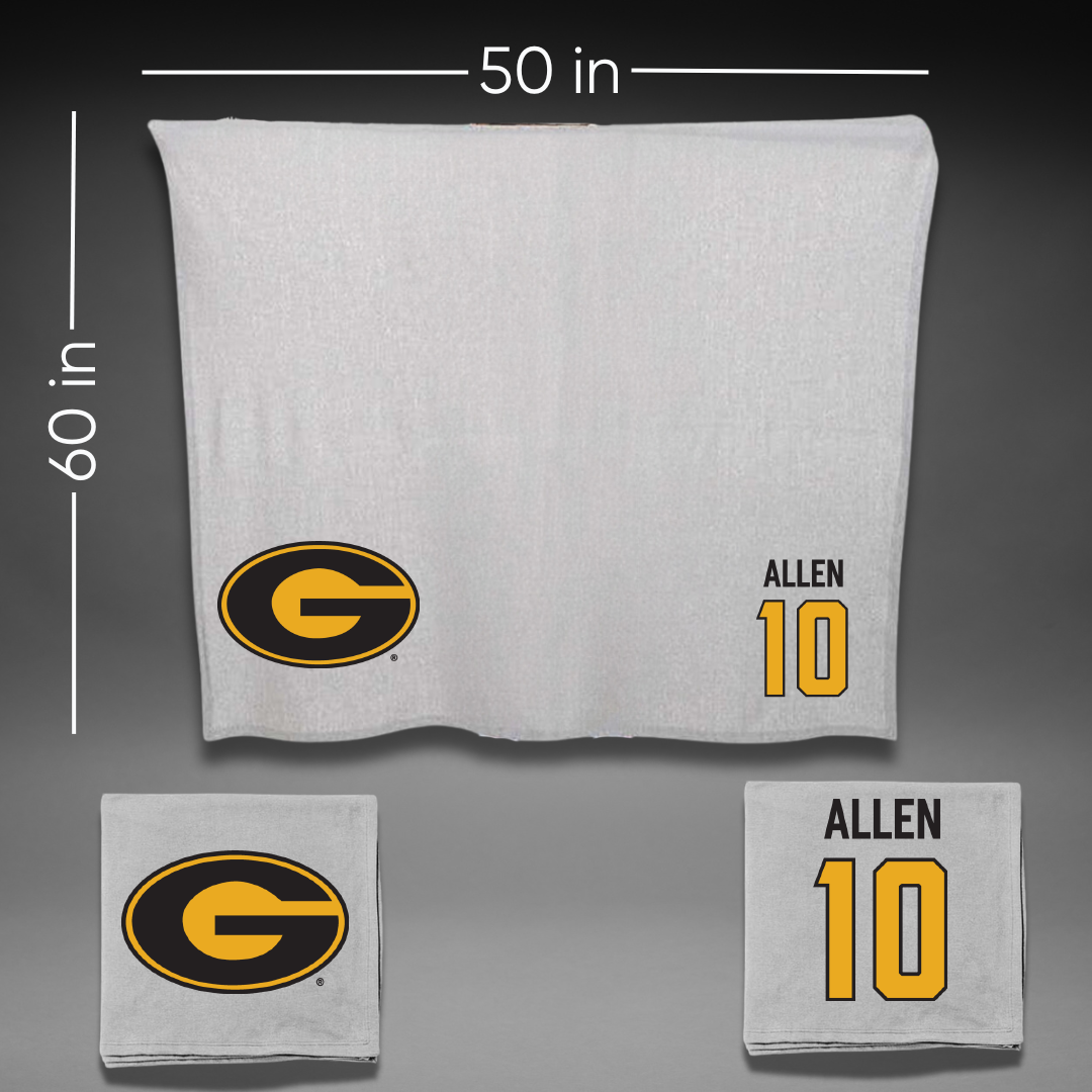Grambling State University Baseball Gray Blanket - #10 Payton Allen