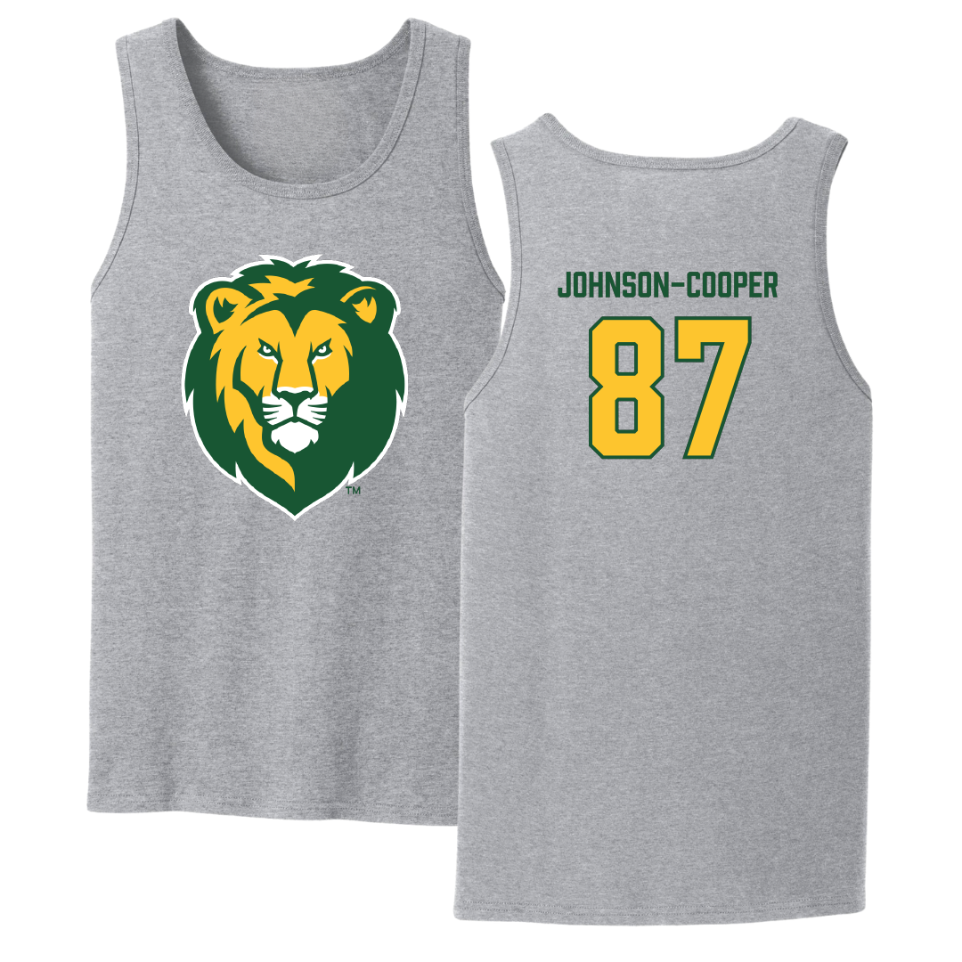 Southeastern Louisiana University Football Sport Gray Tank Top - #87 Demarea Johnson-Cooper
