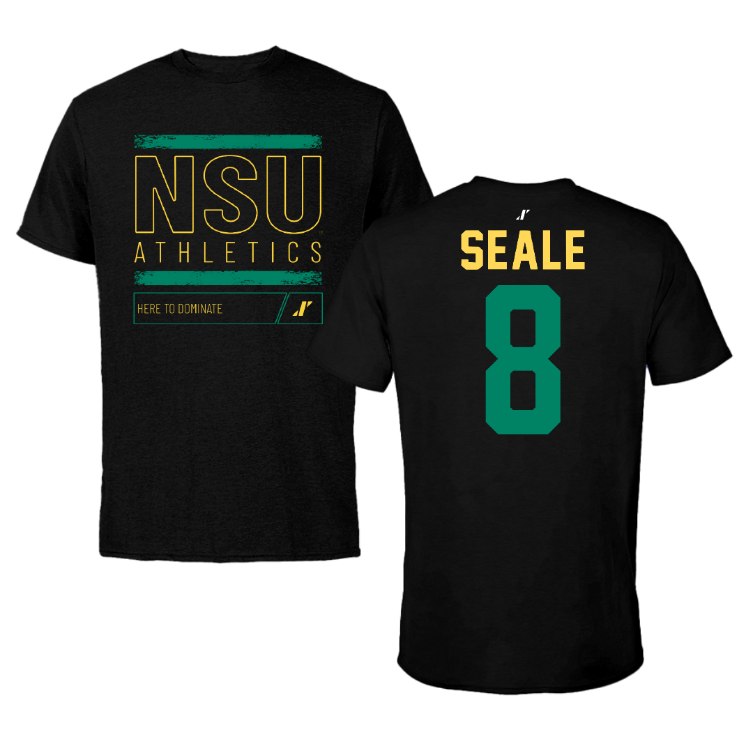 Norfolk State University Volleyball Black Dominate Performance Tee - #8 Shonte Seale