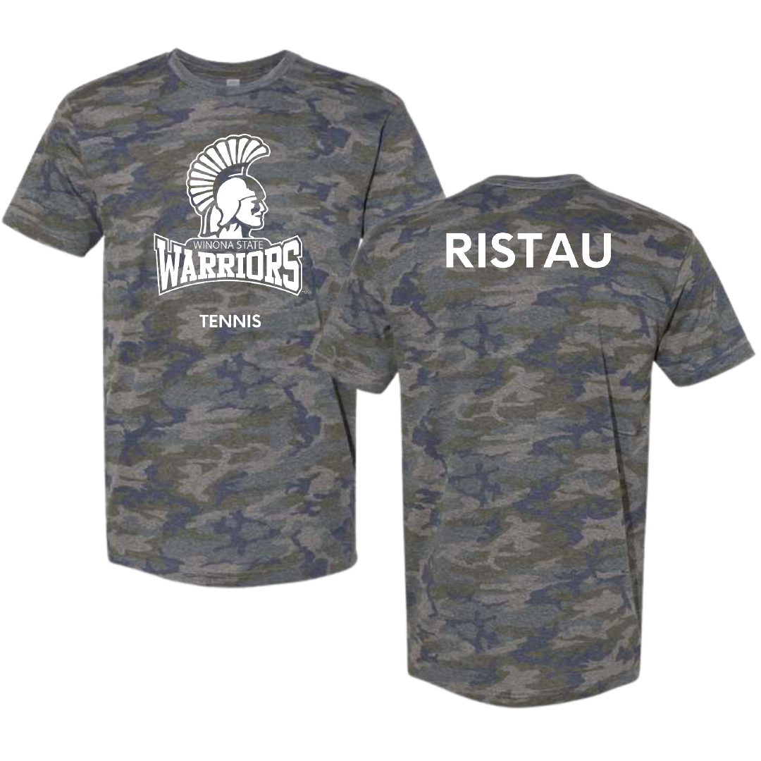 Winona State University Tennis (W) Vintage Camo Tee - Lainy Ristau