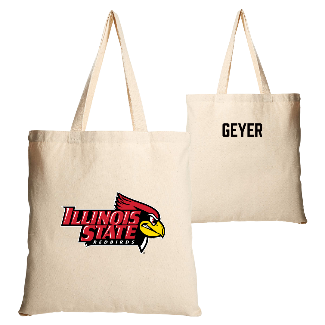 Illinois State University Track and Field Tan Canvas Tote Bag - Cambria Geyer