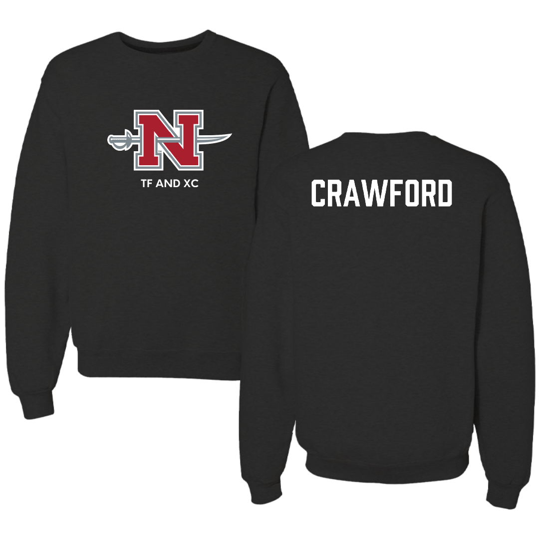 Nicholls State University TF and XC Black Mascot Crewneck - Michael Crawford