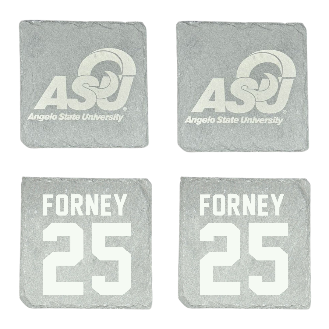 Angelo State University Softball Stone Coaster (4 Pack)  - #25 Kylie Forney