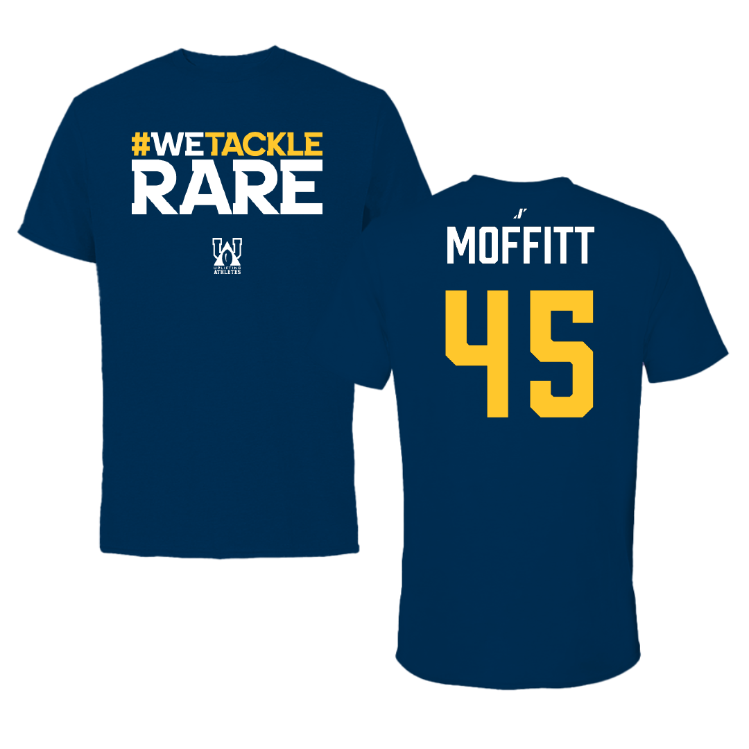 East Tennessee State University Football Navy Uplifting Athletes Performance Tee - #45 Trevor Moffitt
