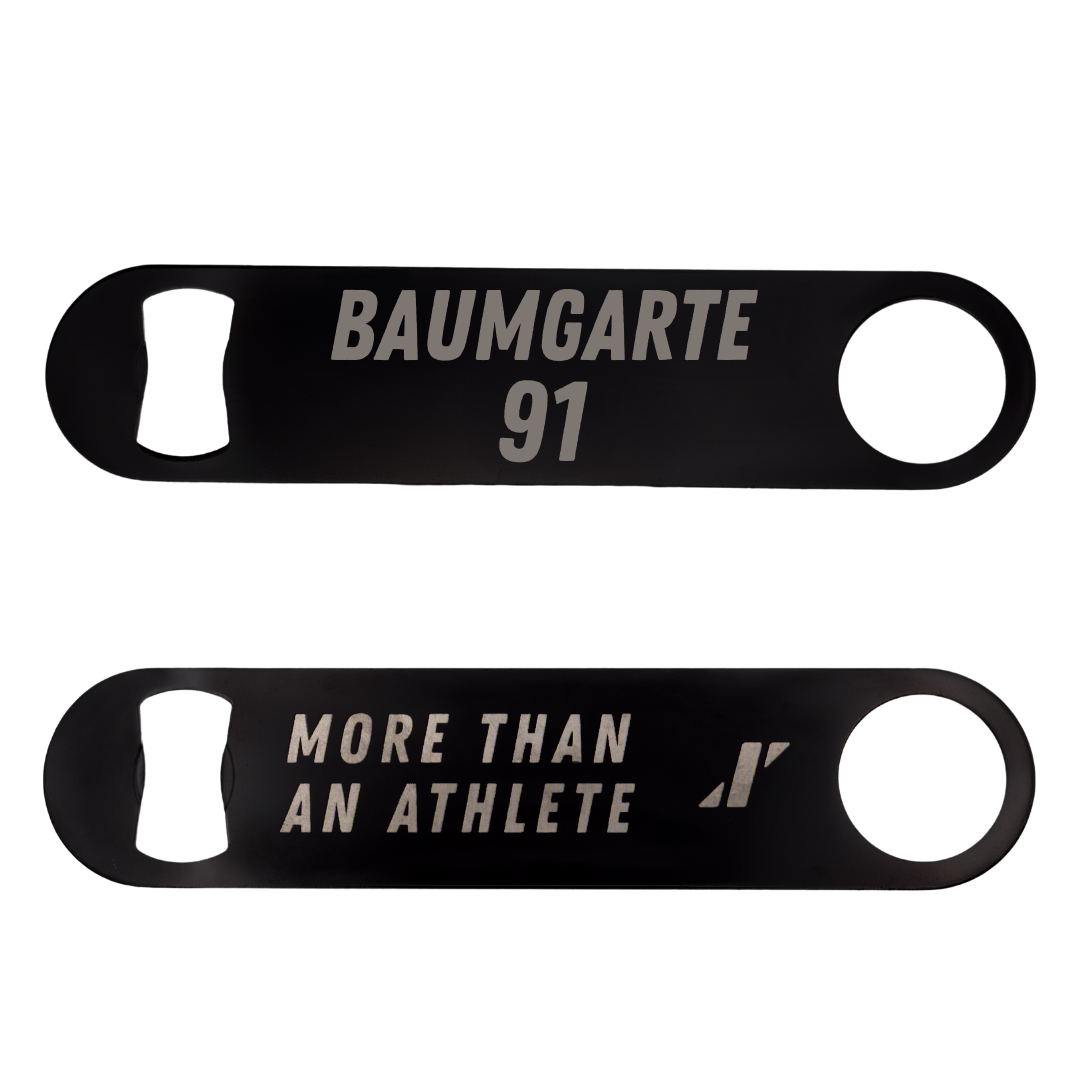 Southern Illinois University at Carbondale Football Black Bottle Opener - #91 Jake Baumgarte