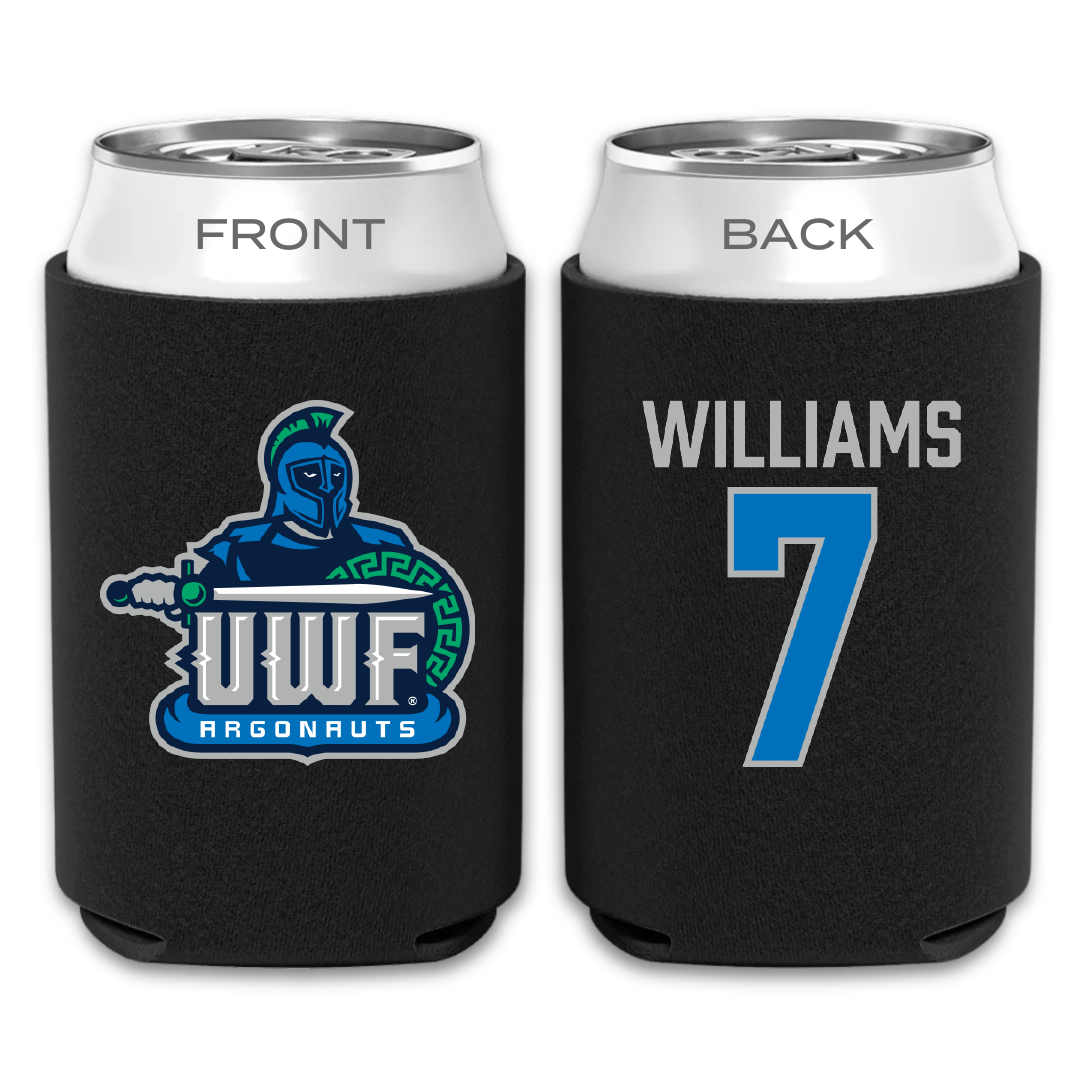 University of West Florida Football Black Can Cooler - #7 Justice Williams