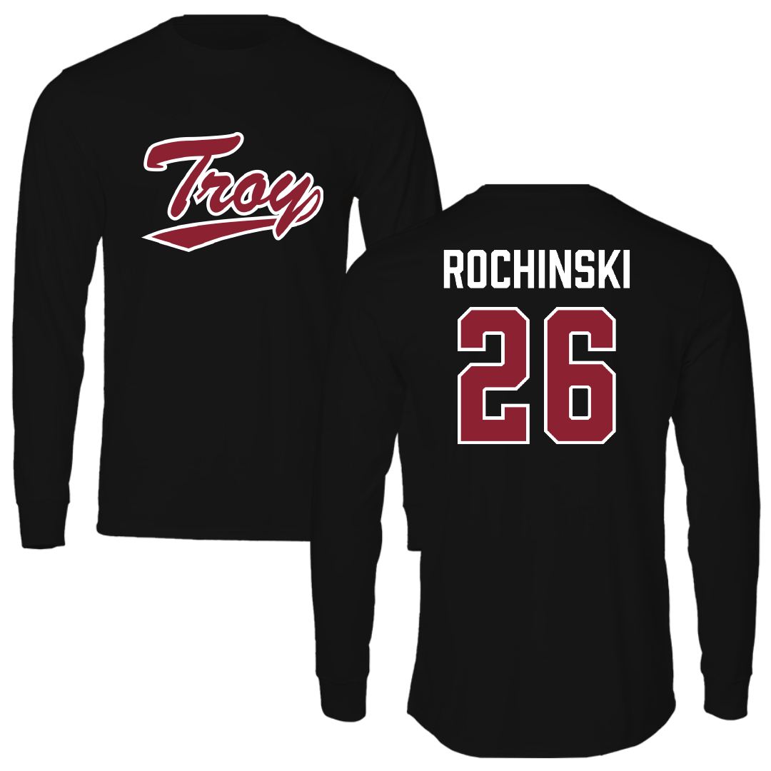 Troy University Softball Black Long Sleeve - #26 Kalee Rochinski