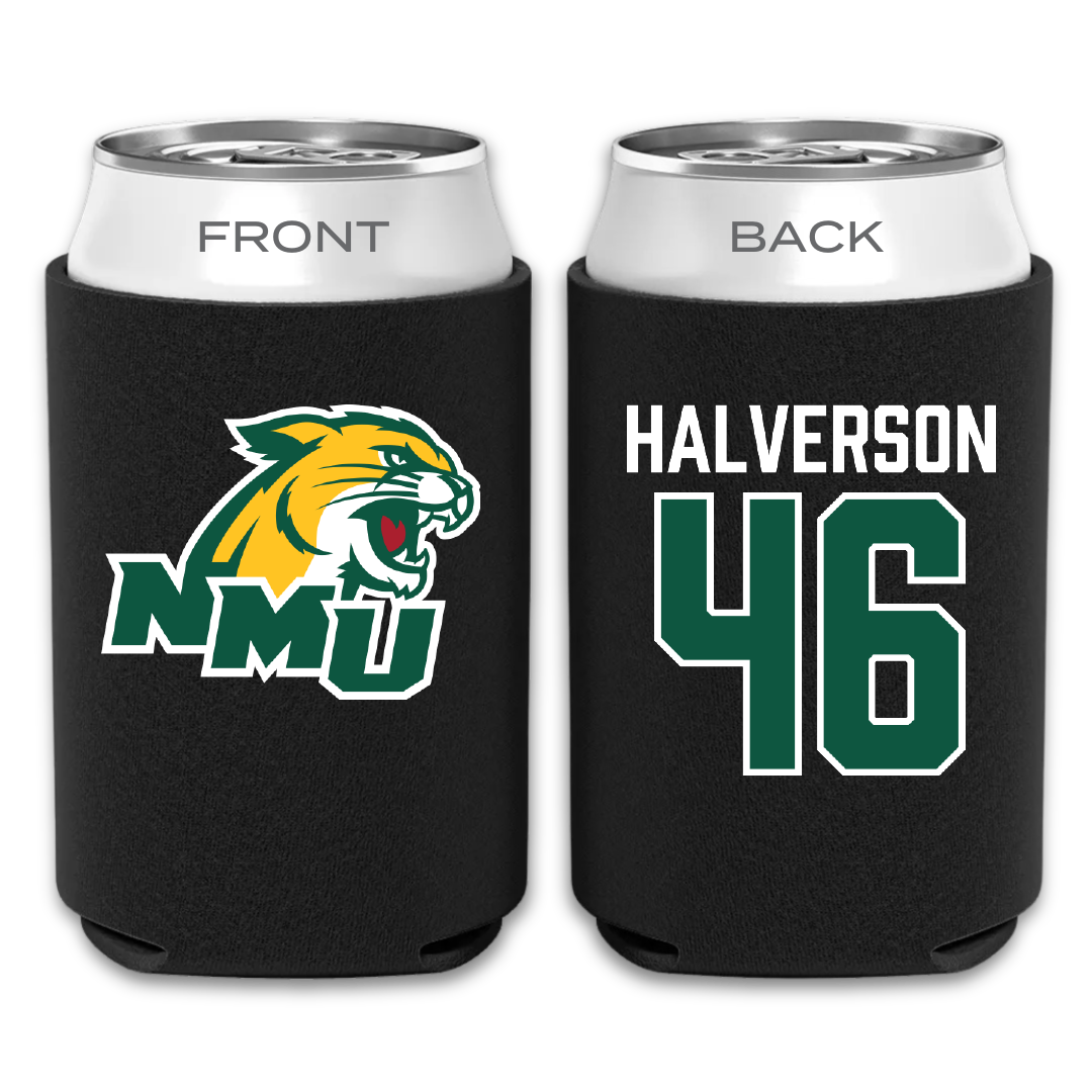 Northern Michigan University Football Black Can Cooler - #46 Owen Halverson