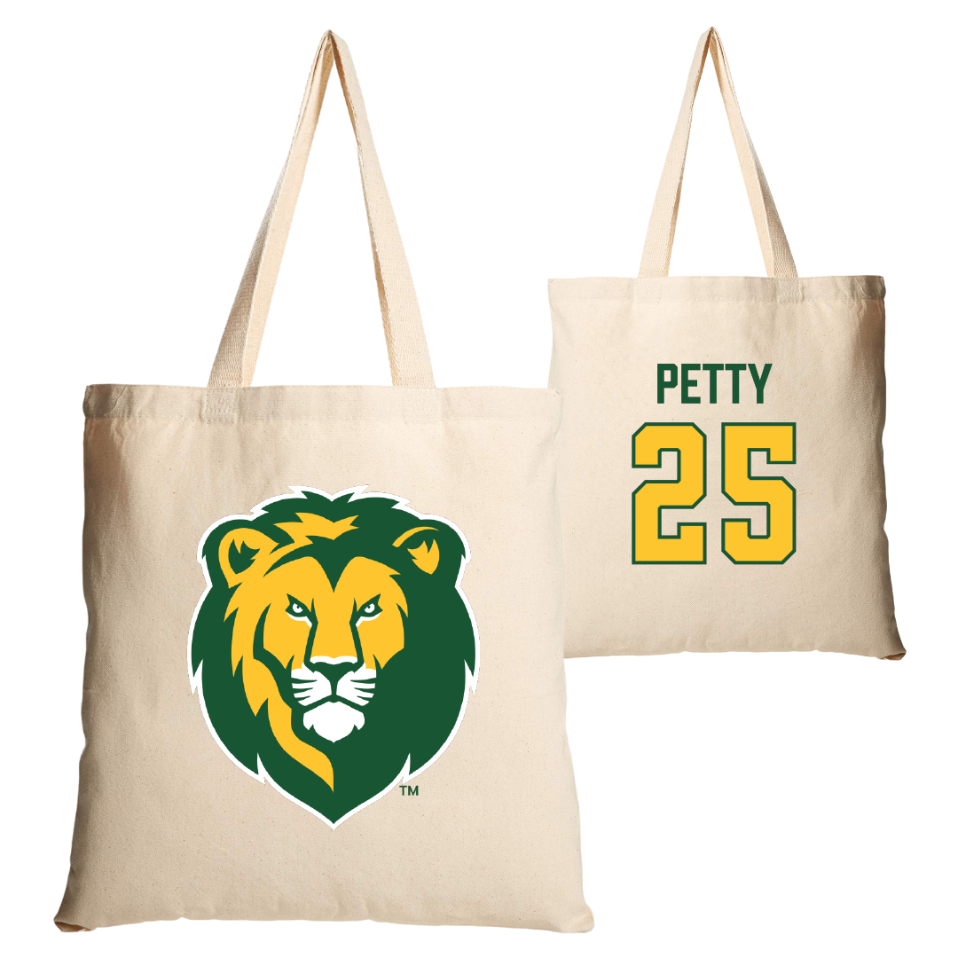 Southeastern Louisiana University Beach Volleyball Tan Canvas Tote Bag - #25 Carley Petty