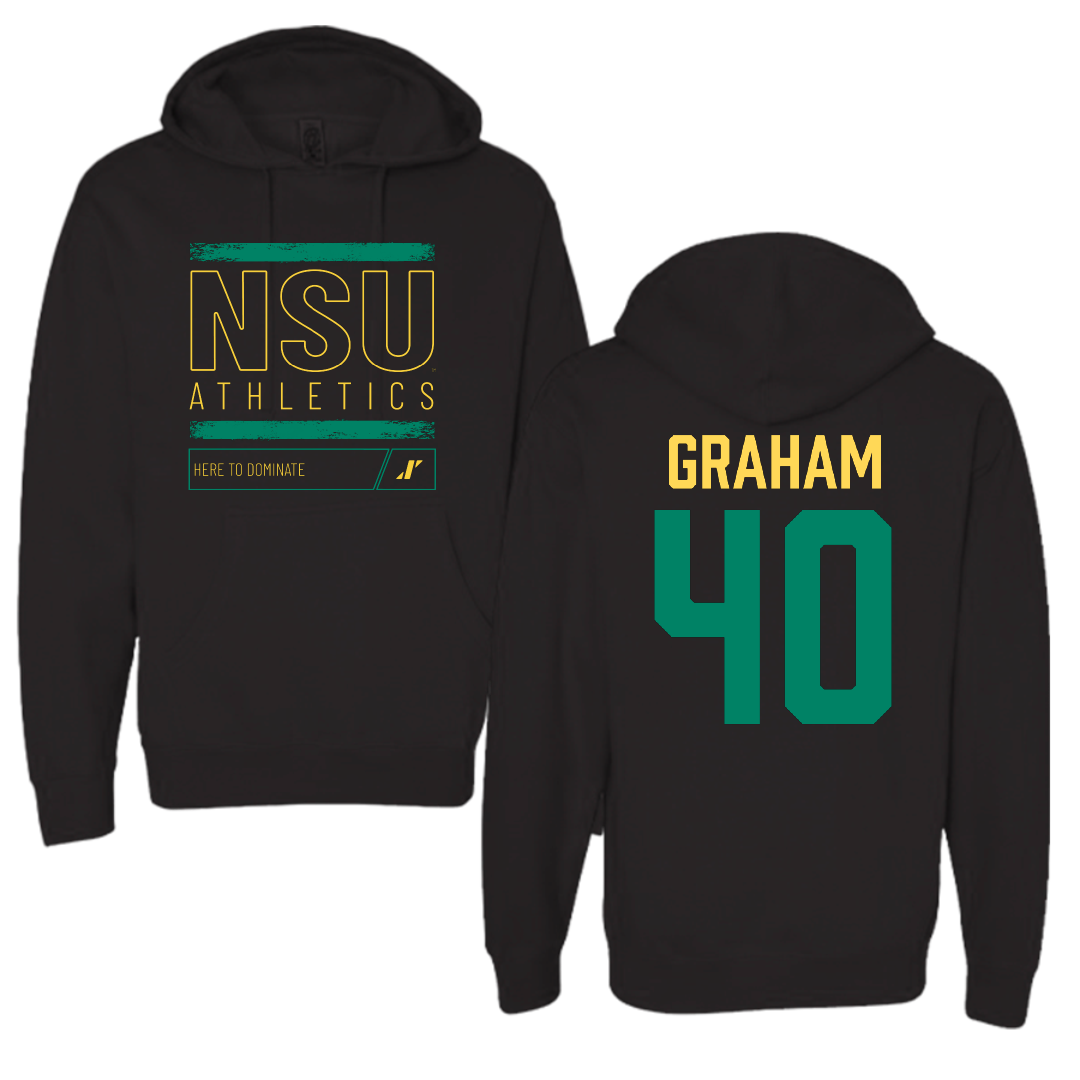 Norfolk State University Football Black Dominate Hoodie - #40 Xavier Graham
