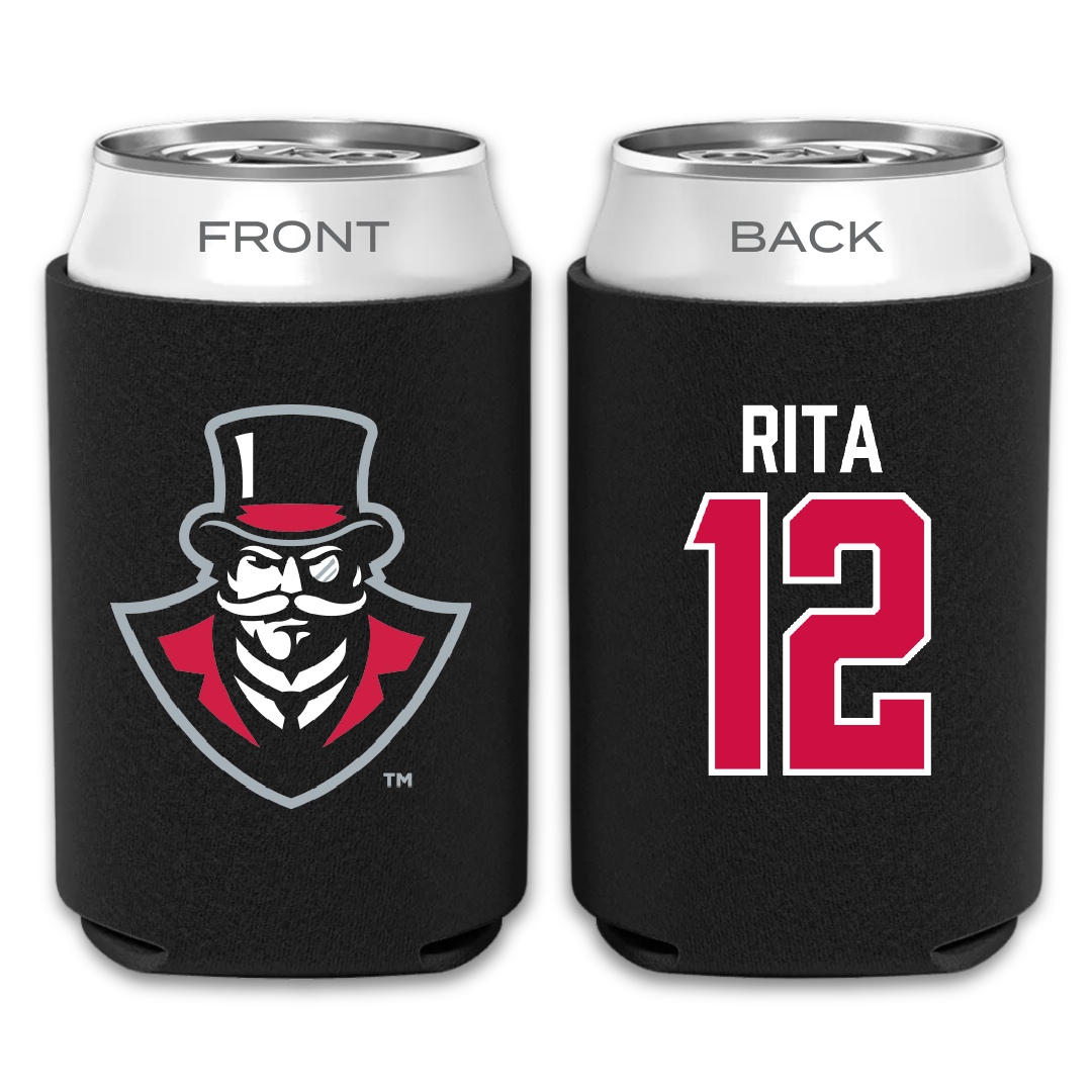 Austin Peay State University Beach Volleyball Black Can Cooler - #12 Anna Rita
