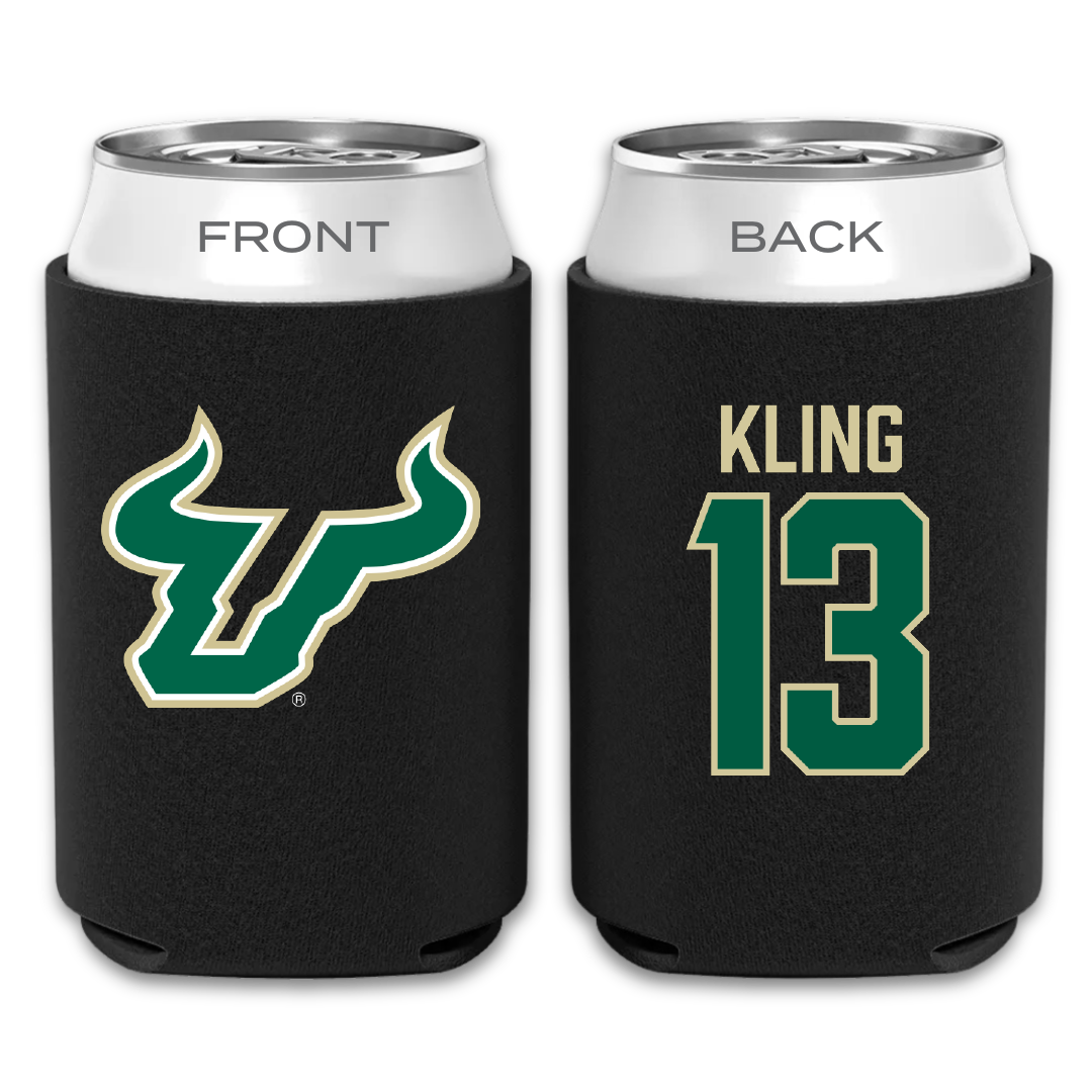 University of South Florida Baseball Black Can Cooler - #13 Corey Kling