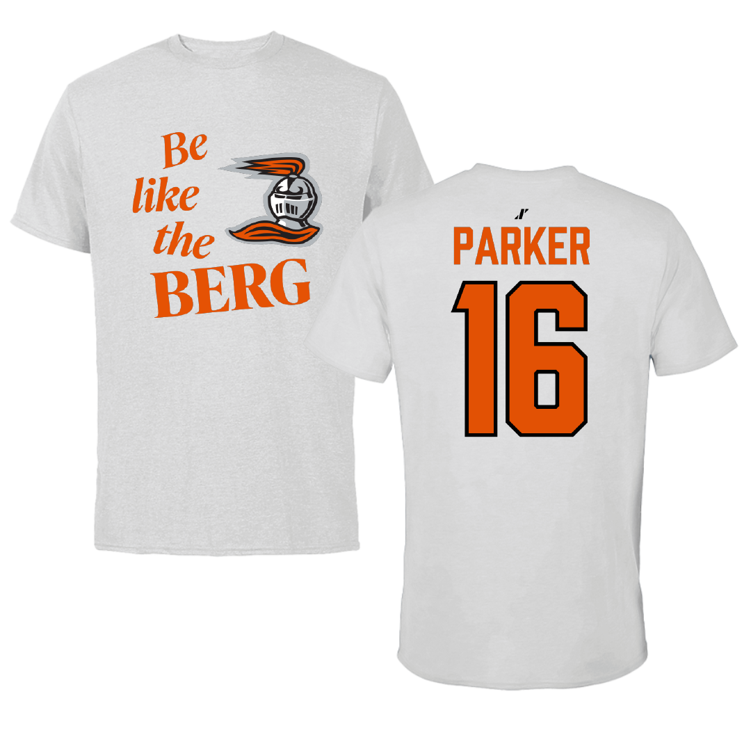 Heidelberg University Lacrosse Light Gray Be Like Us Performance Tee - #16 Colin Parker