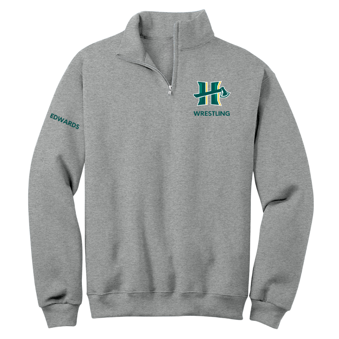 Cal Poly Humboldt Wrestling (M) Sport Gray Quarter-Zip - Andrew Edwards