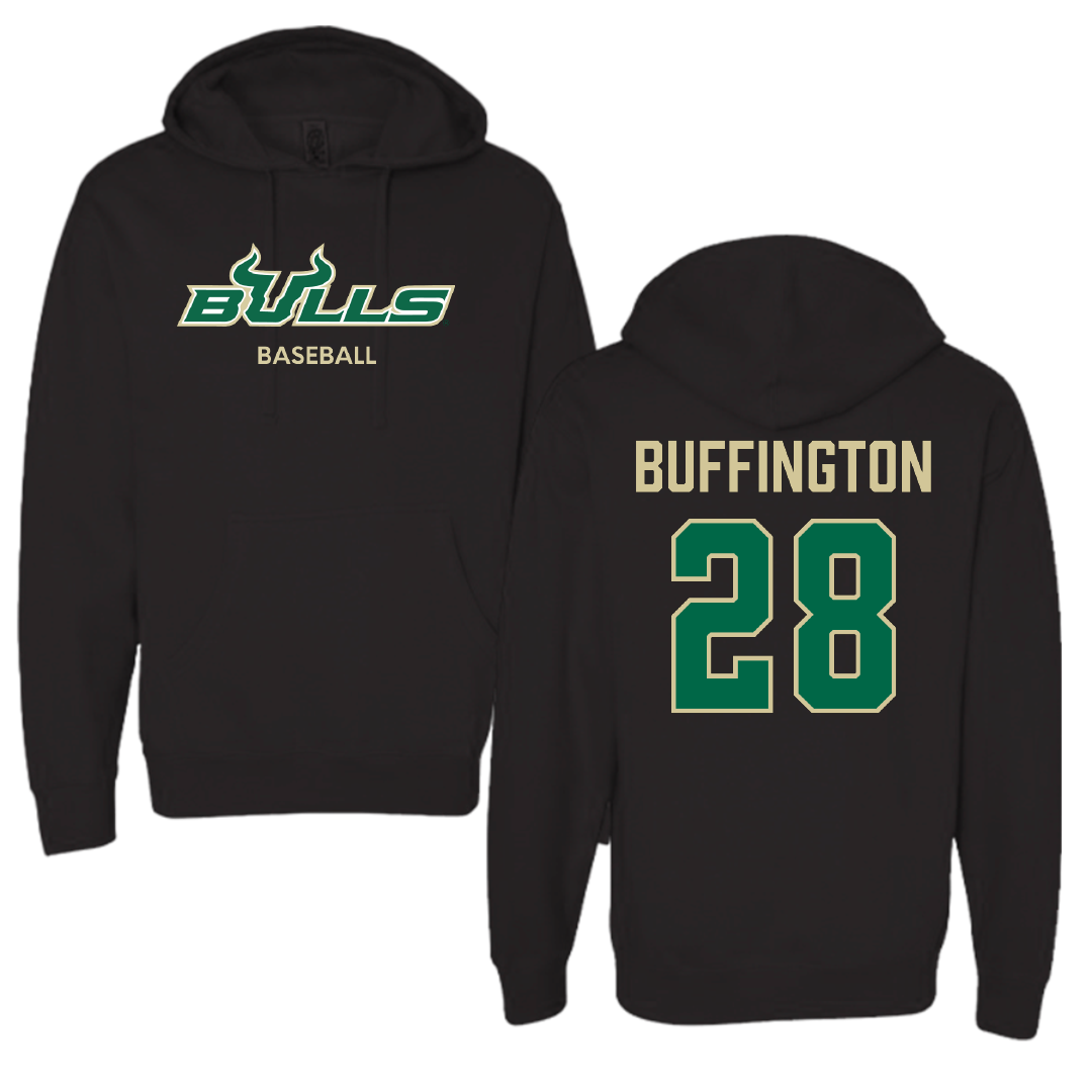 University of South Florida Baseball Black Hoodie - #28 Matthew Buffington