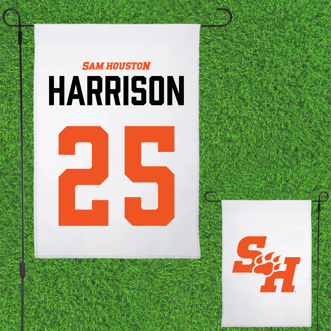 Sam Houston State University Softball White Garden Flag - #25 Roni Harrison
