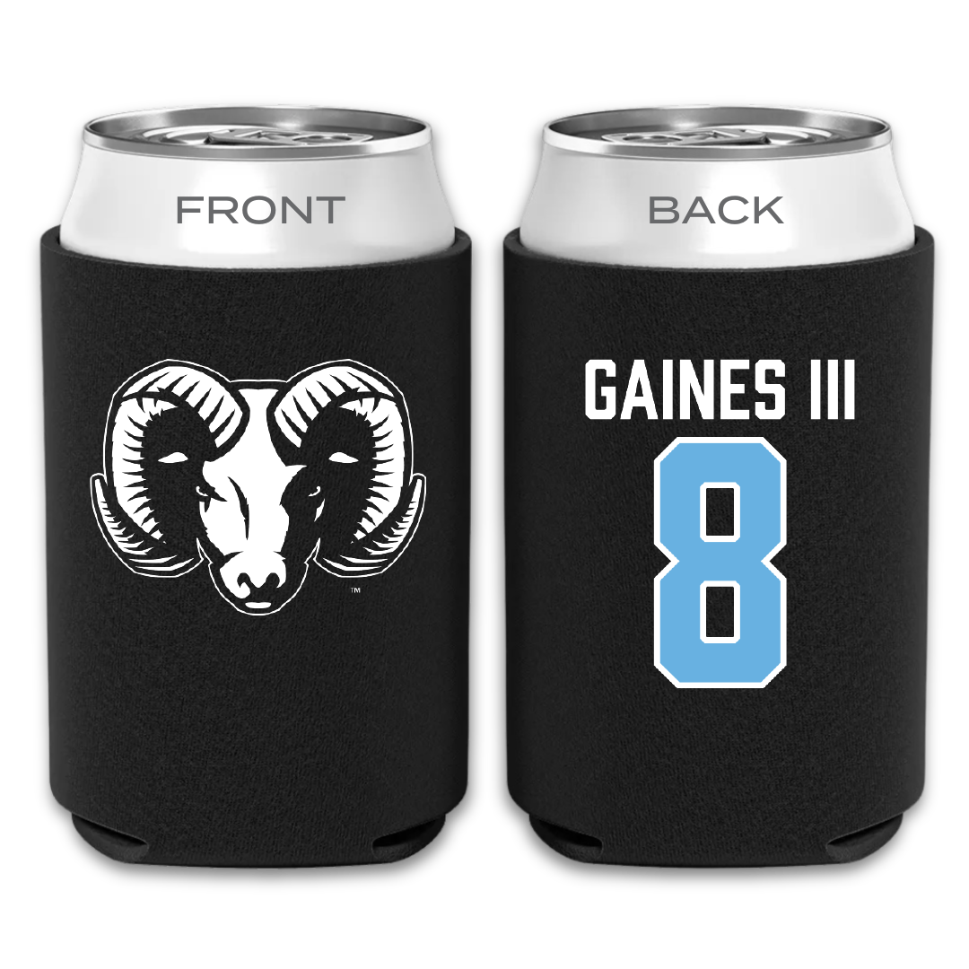 University of Rhode Island Football Black Can Cooler - #8 Greg Gaines III