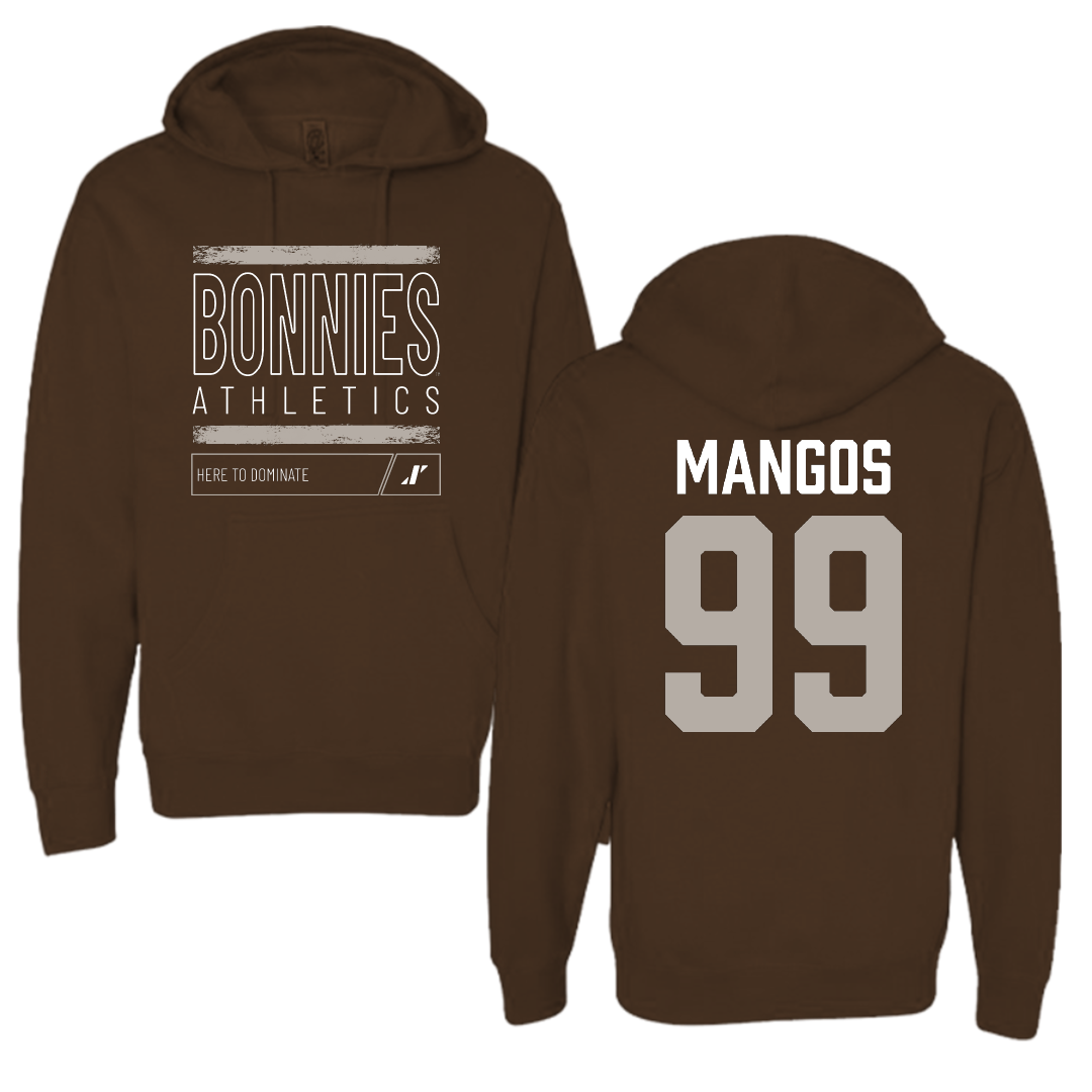 St. Bonaventure University Softball Brown Dominate Hoodie - #99 Reagan Mangos