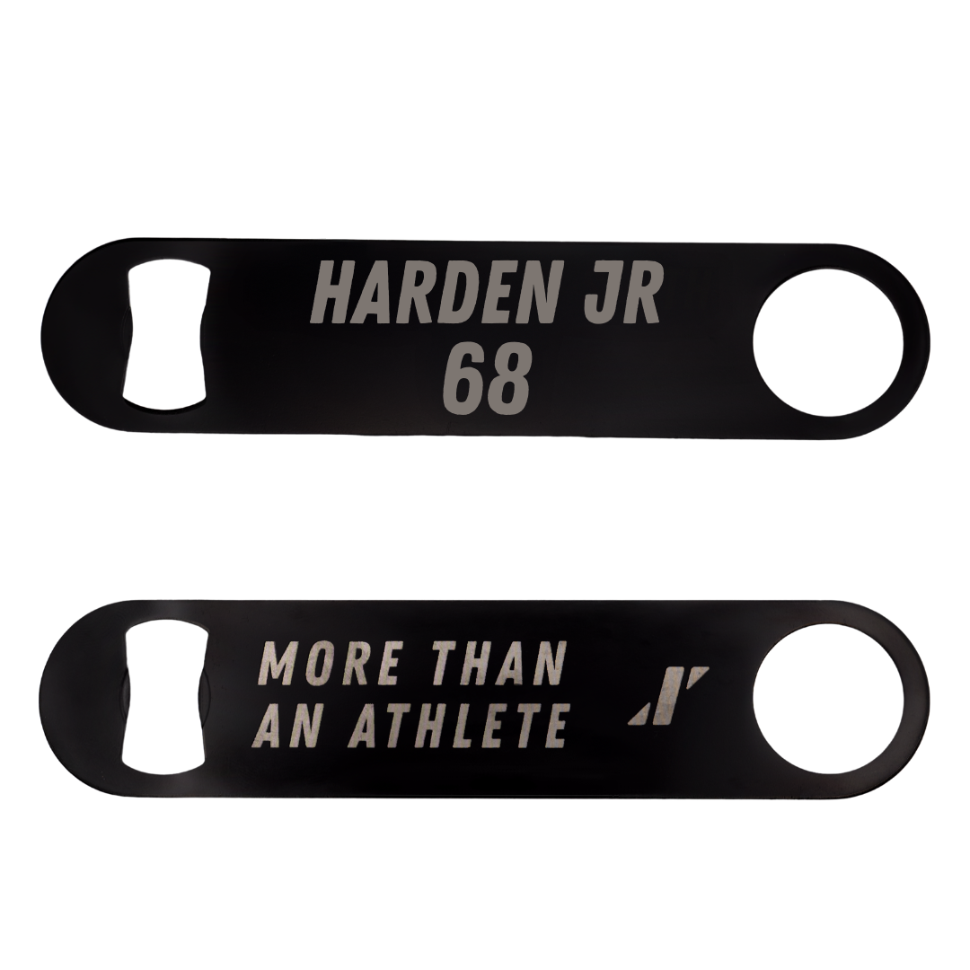 Southern Illinois University at Carbondale Football Black Bottle Opener - #68 Derek Harden Jr