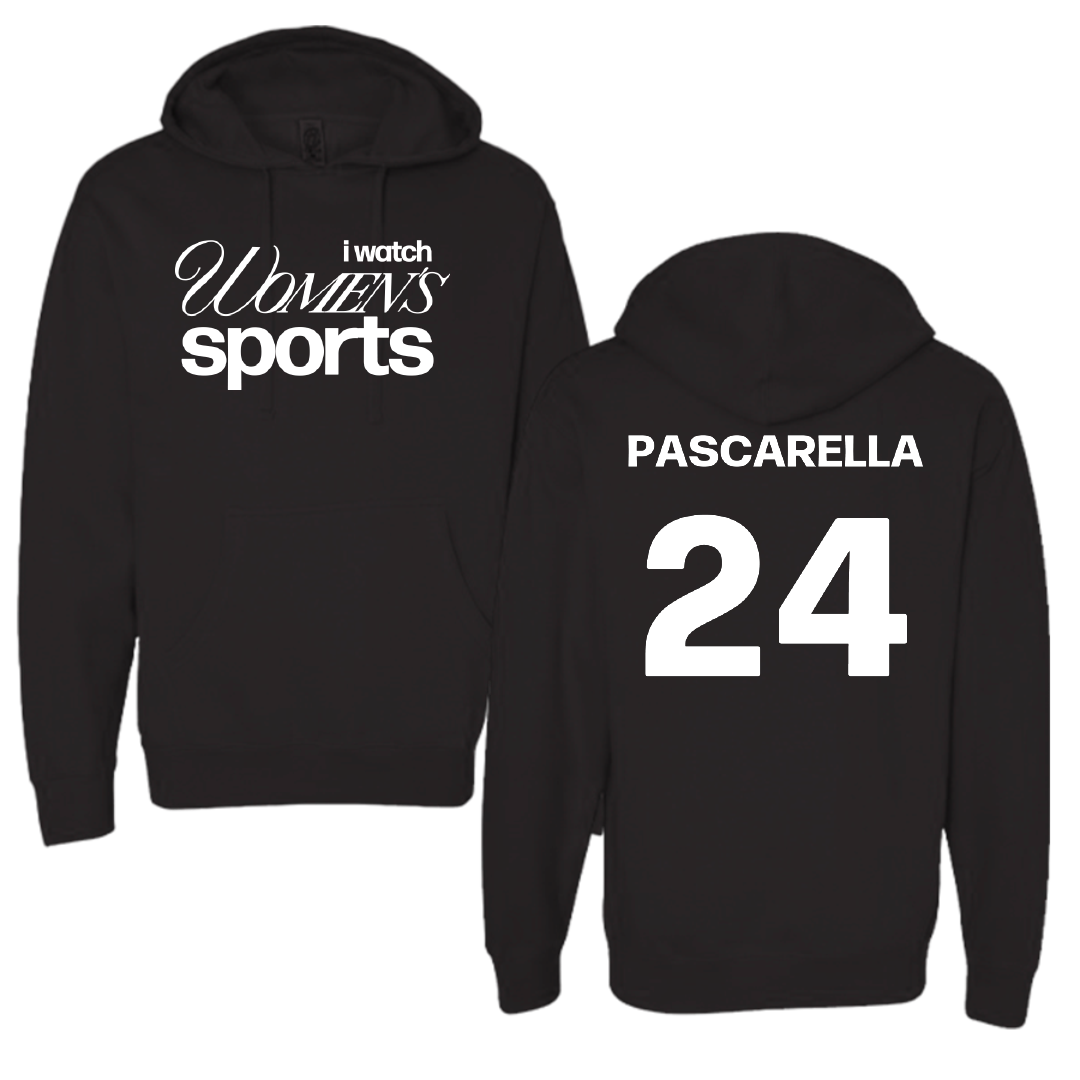 Drake University Soccer Black WHM Hoodie - #24 Jordan Pascarella