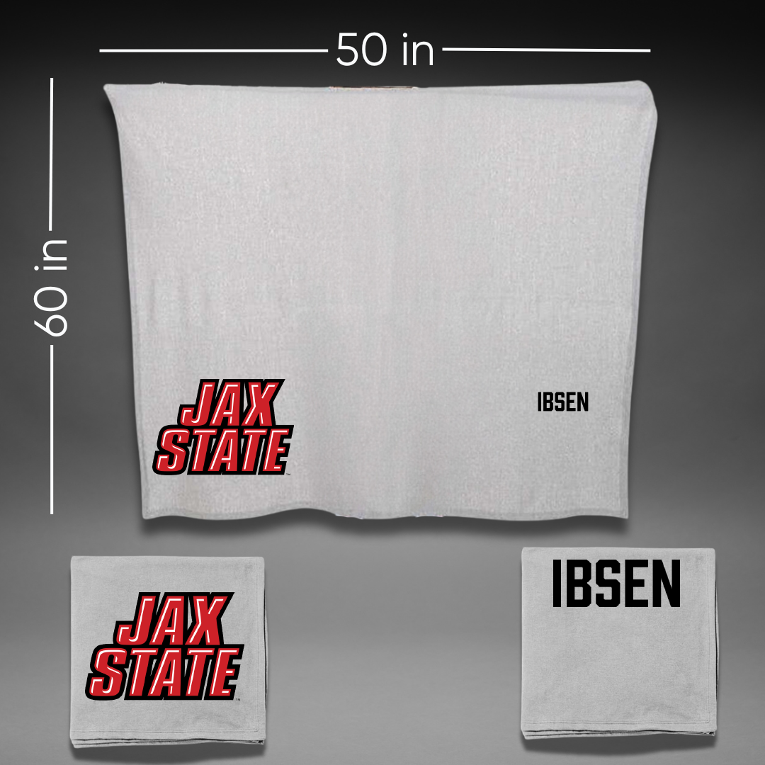 Jacksonville State University TF and XC Gray Blanket - Lennon Ibsen