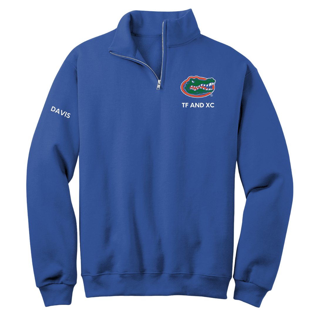 University of Florida TF and XC Blue Quarter-Zip - Kayla Davis