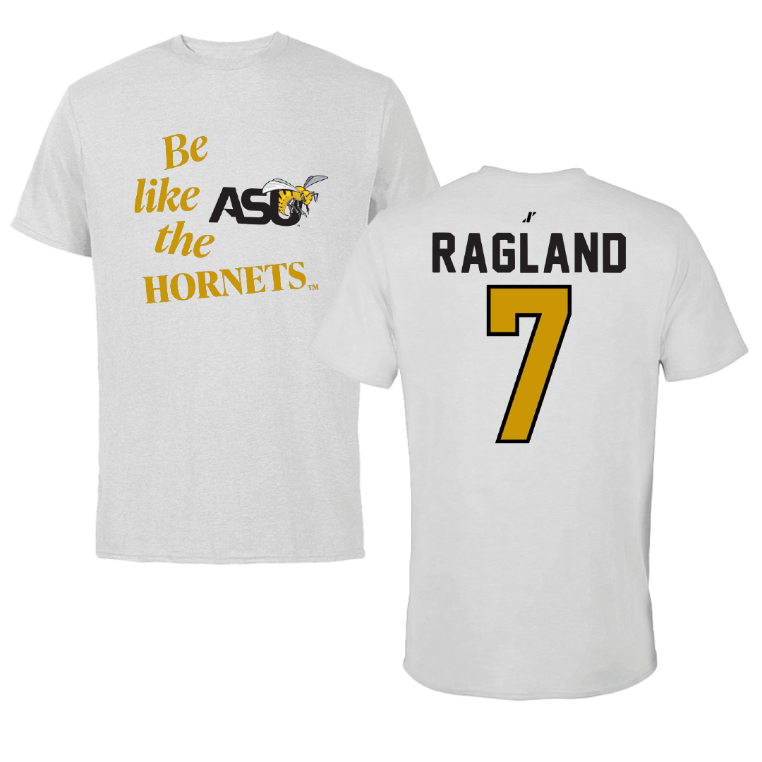 Alabama State University Football Light Gray Be Like Us Tee - #7 Braylen Ragland
