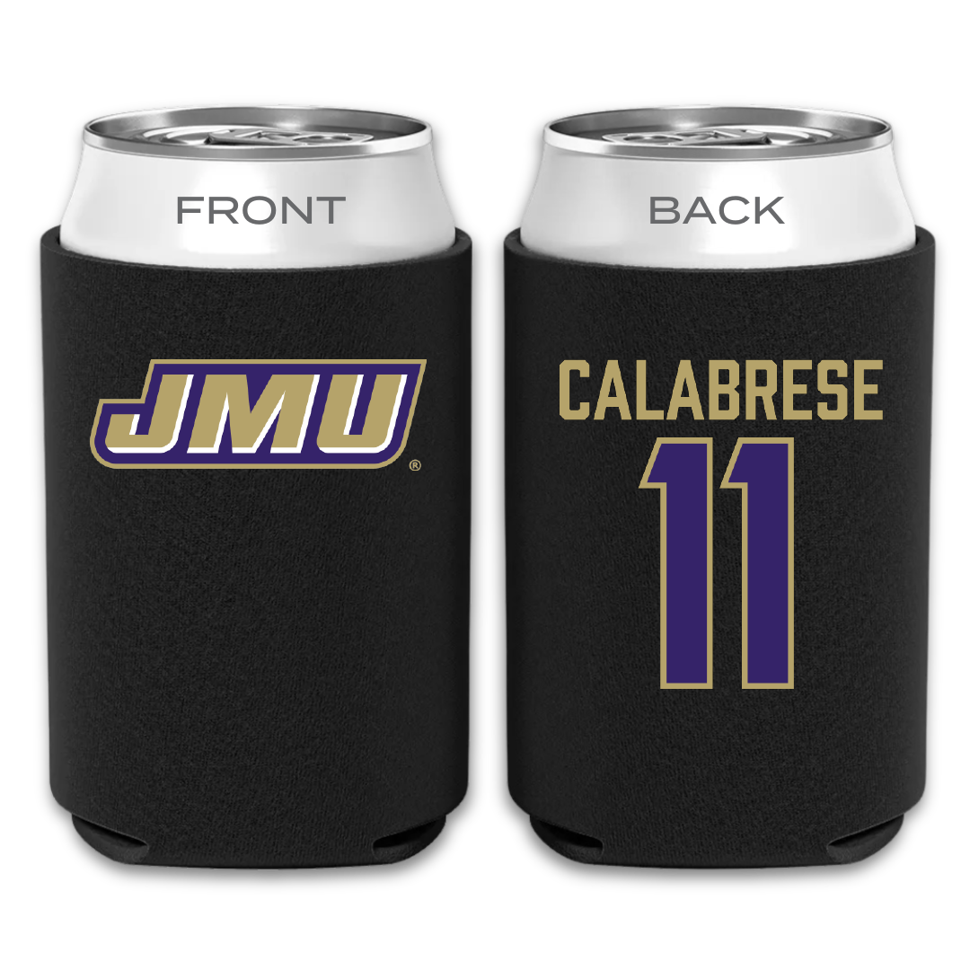 James Madison University Baseball Black Can Cooler - #11 Coleman Calabrese