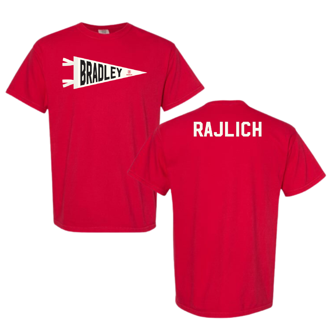Bradley University TF and XC Red Pennant Comfort Colors Tee - Hope Rajlich