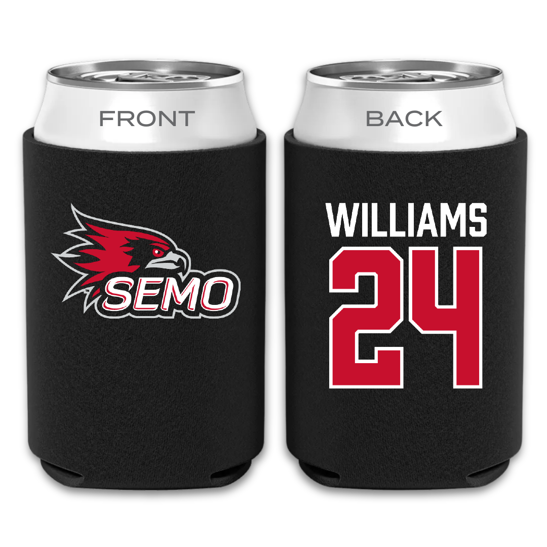 Southeast Missouri State University Football Black Can Cooler - #24 JaQori Williams