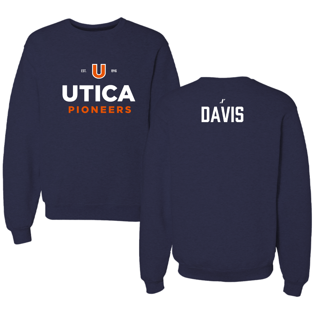 Utica University TF and XC Navy General Crewneck - Kaleb Davis