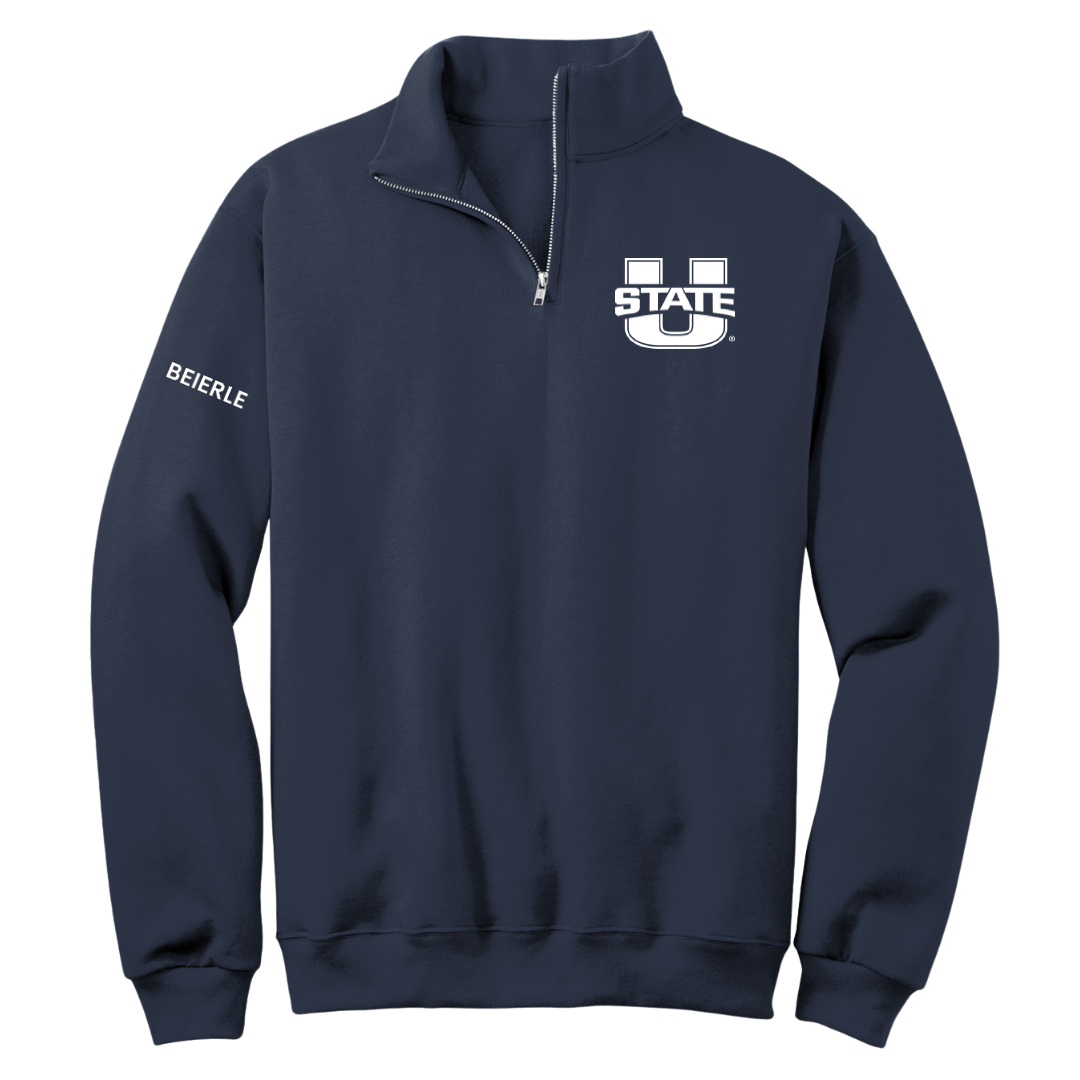 Utah State University TF and XC Navy Quarter-Zip - Gavin Beierle