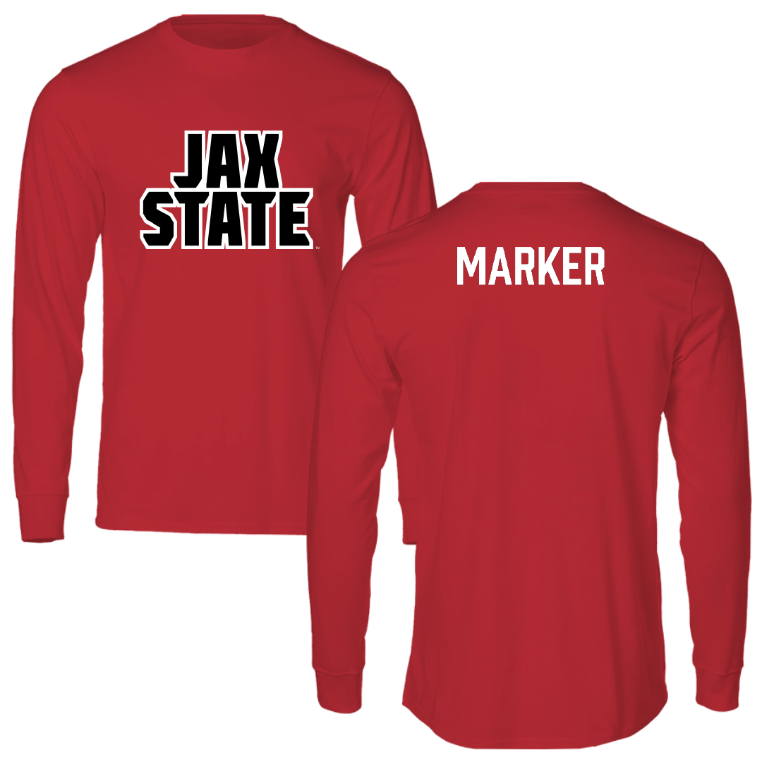 Jacksonville State University TF and XC Red Long Sleeve - Kaden Marker