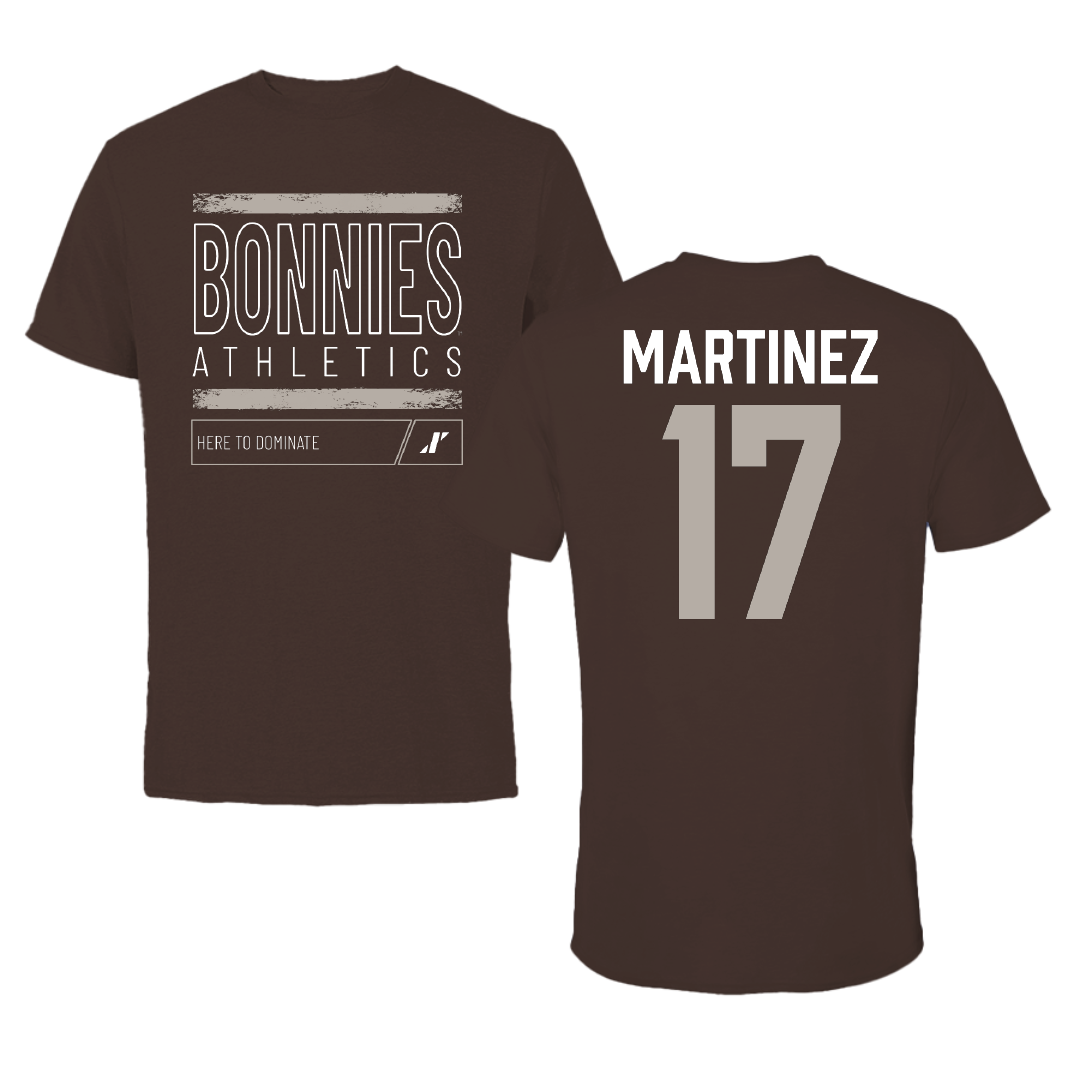 St. Bonaventure University Softball Brown Dominate Tee - #17 Bryana Martinez