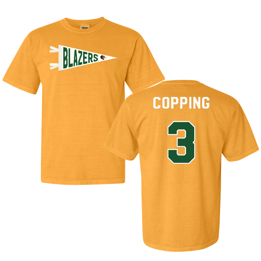 University of Alabama at Birmingham Beach Volleyball Gold Pennant Comfort Colors Tee - #3 Arden Copping