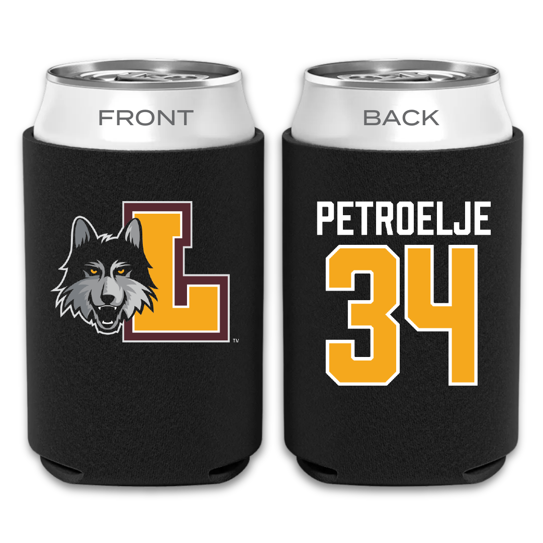 Loyola University-Chicago Basketball Black Can Cooler - #34 Maddie Petroelje