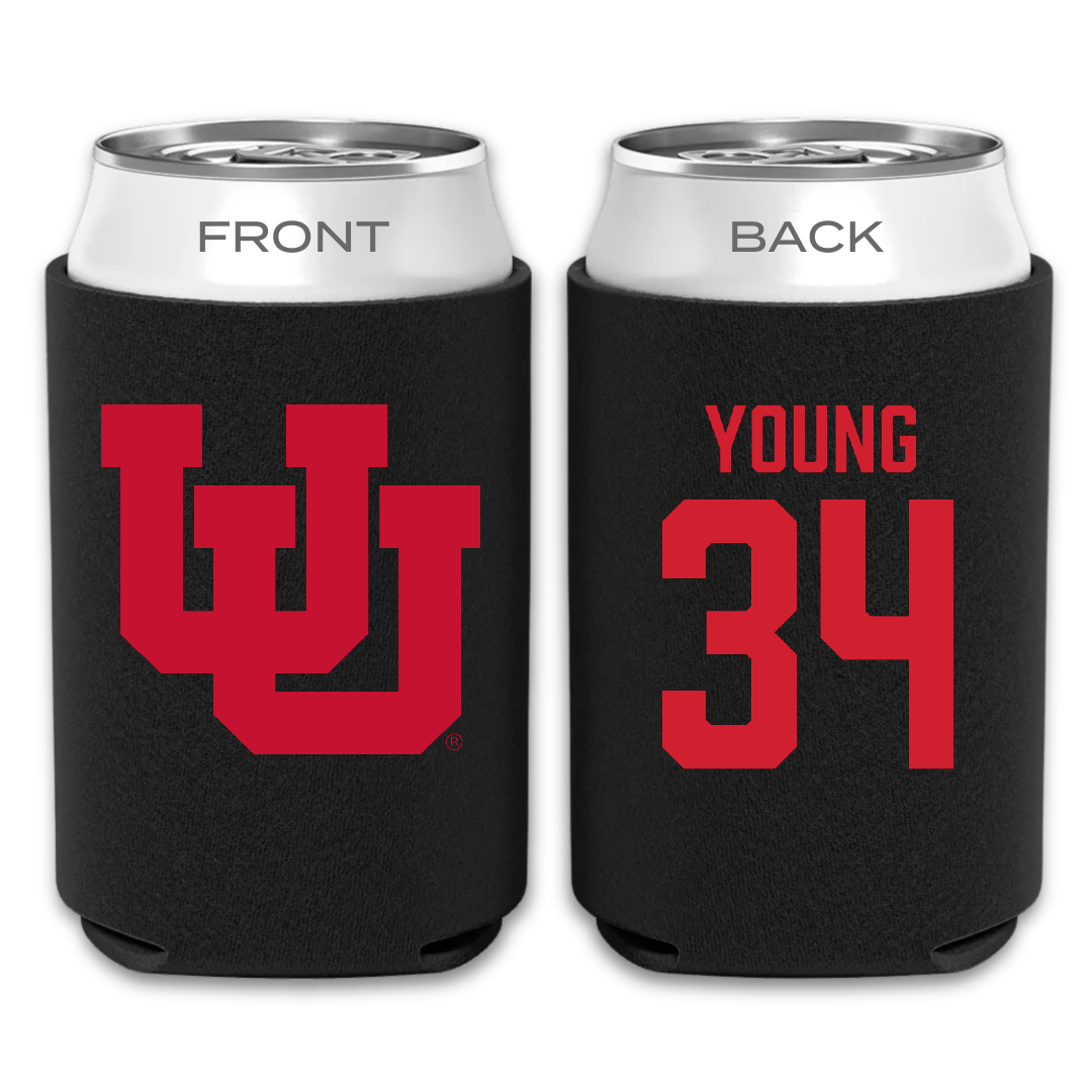 University of Utah Basketball Black Can Cooler - #34 Dasia Young
