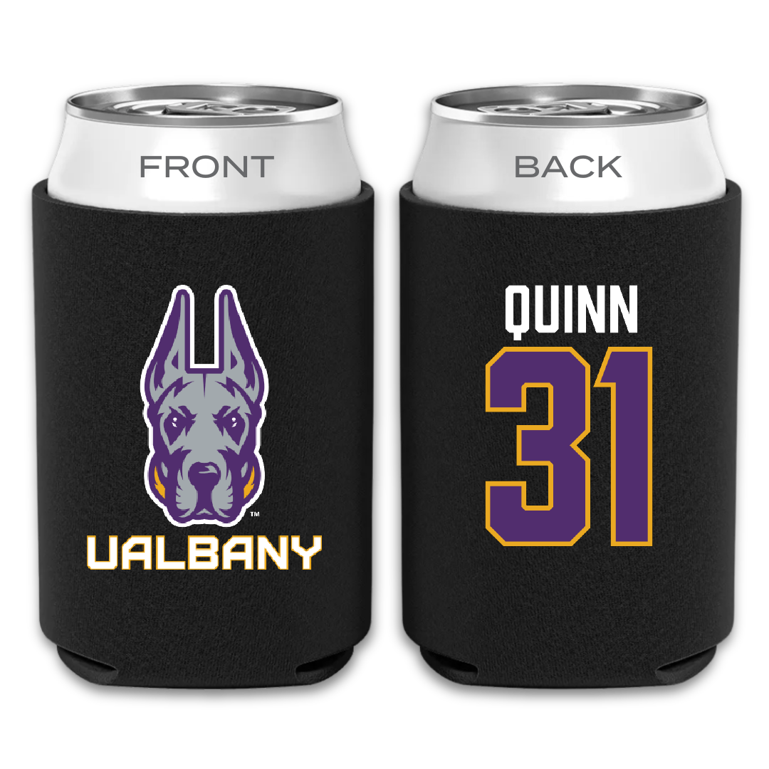 University at Albany Baseball Black Can Cooler - #31 Thomas Quinn