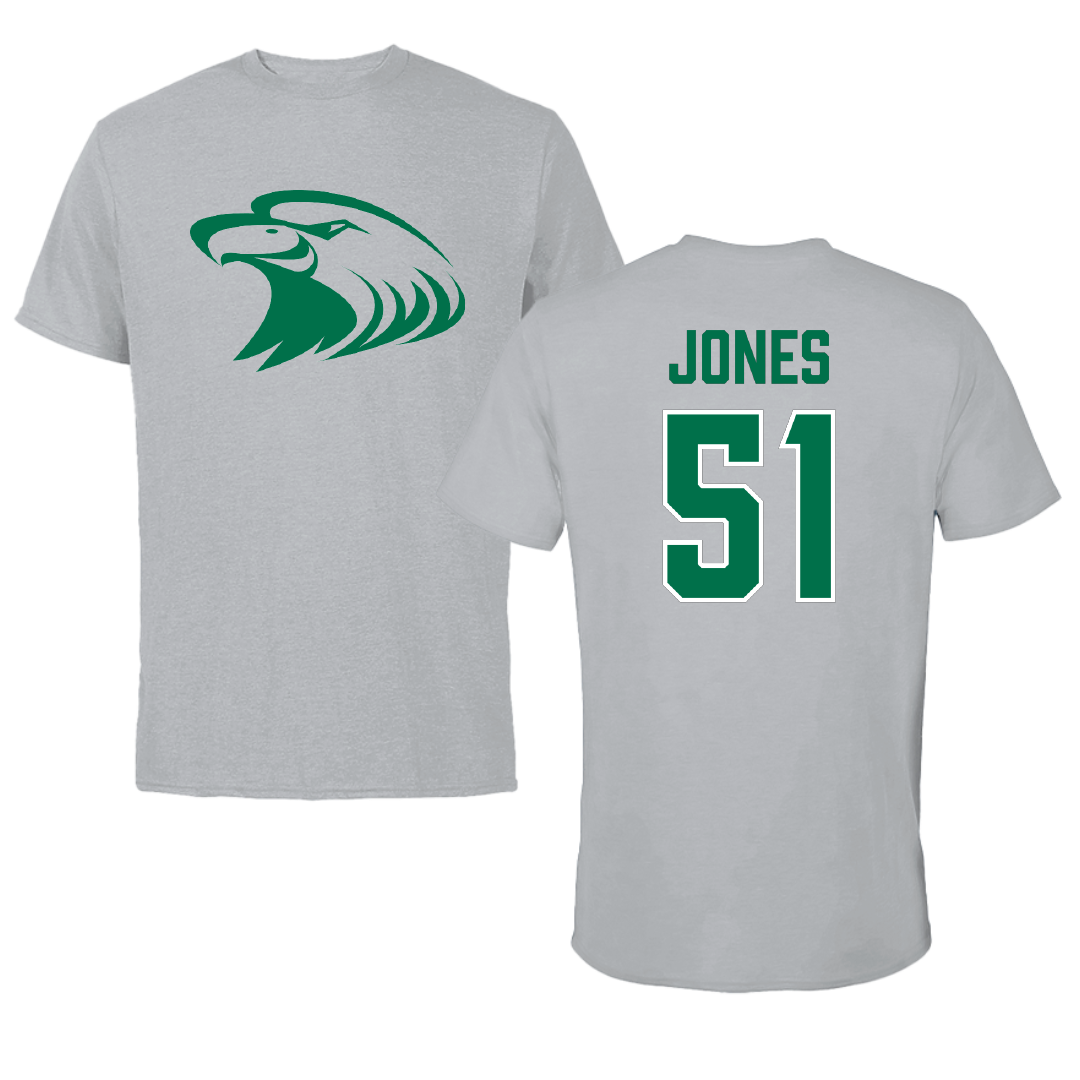 Central Methodist University Football Sport Gray Tee - #51 Amari Jones