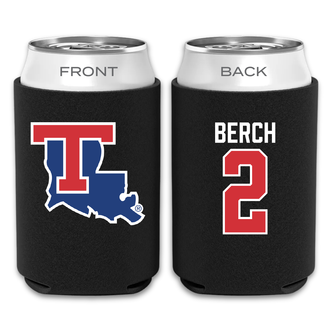 Louisiana Tech University Baseball Black Can Cooler - #2 Thaxton Berch