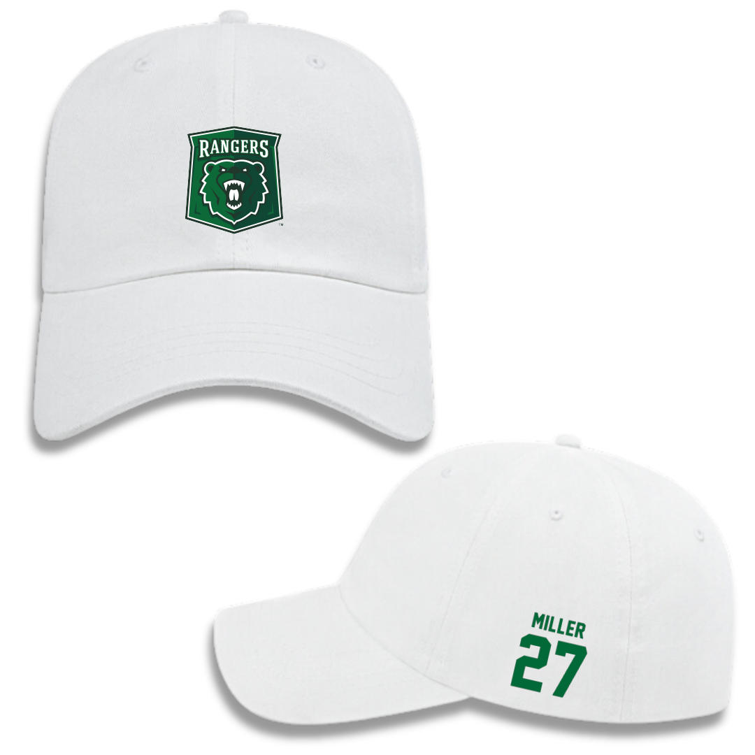 University of Wisconsin-Parkside Baseball White Hat - #27 Brennen Miller