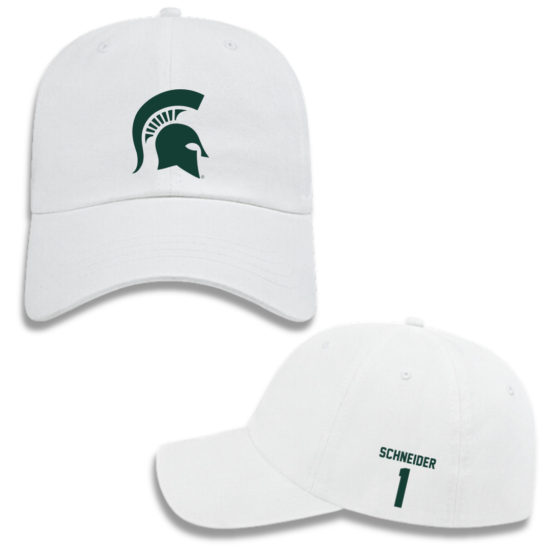 Michigan State University Volleyball (W) White Hat - #1 Lia Schneider