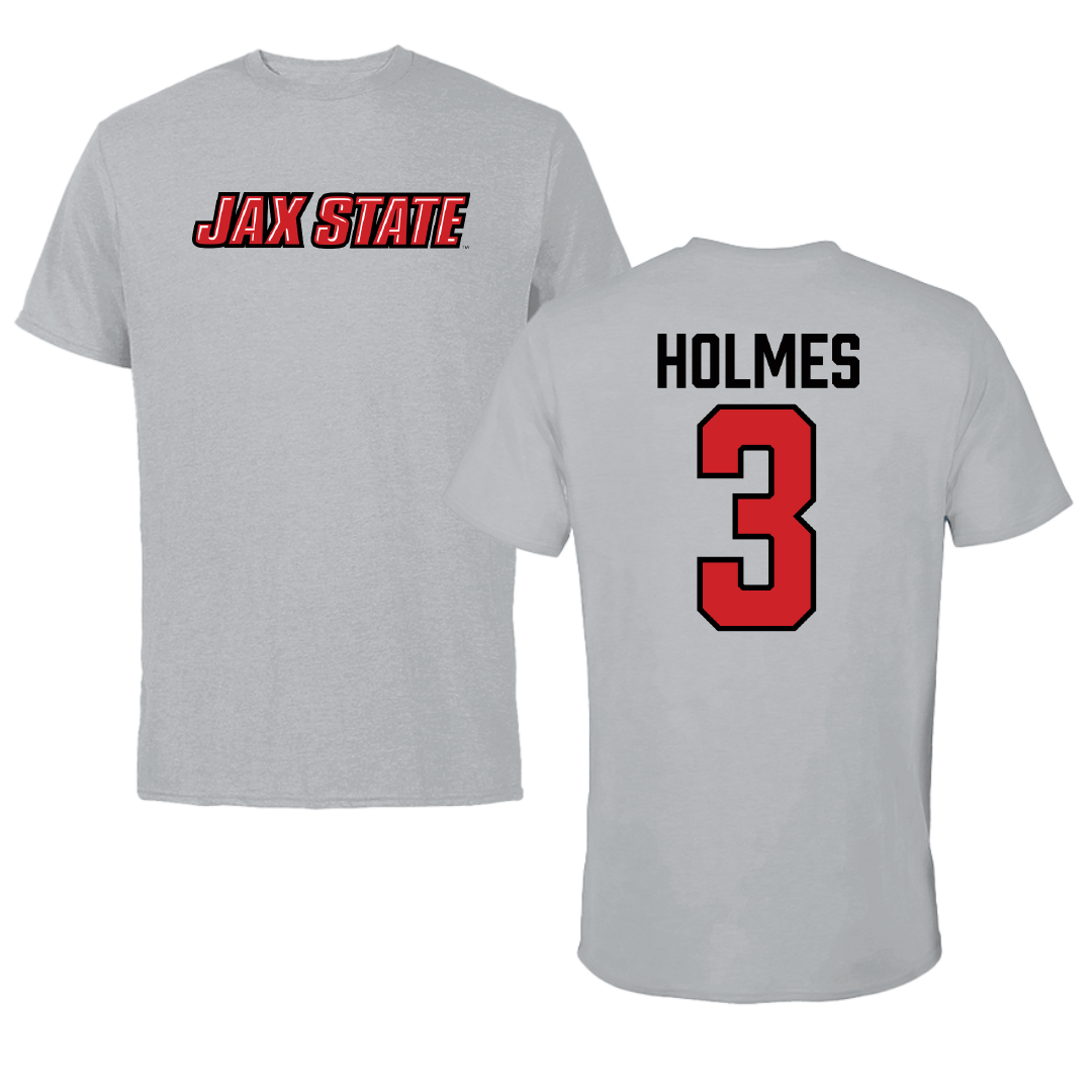 Jacksonville State University Softball Sport Gray Tee - #3 Jaliyah Holmes