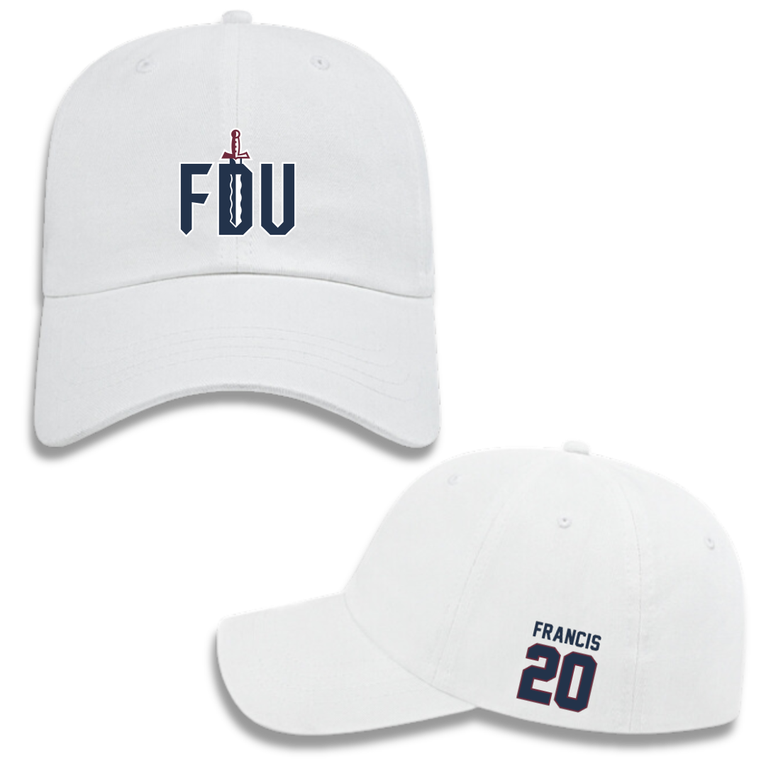 Fairleigh Dickinson University-Metropolitan Campus Basketball (M) White Hat - #20 Davin Francis