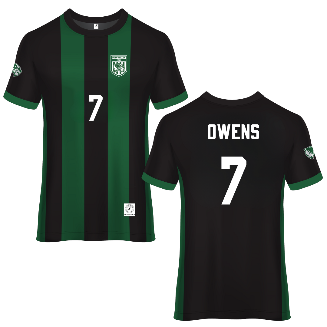 Utah Valley University Green Soccer Jersey - #7 Mia Owens