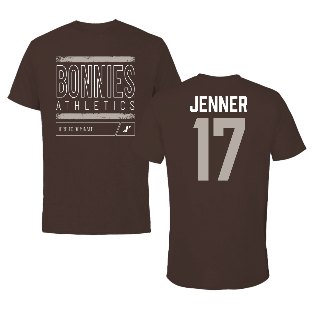 St. Bonaventure University Lacrosse Brown Dominate Tee - #17 Sylvi Jenner