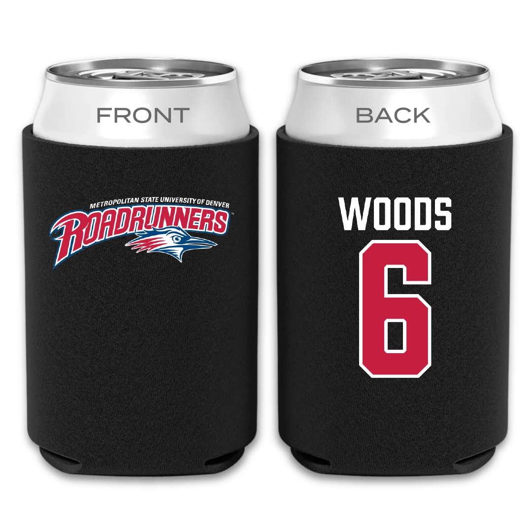 Metropolitan State University of Denver Soccer Black Can Cooler - #6 Maya Woods
