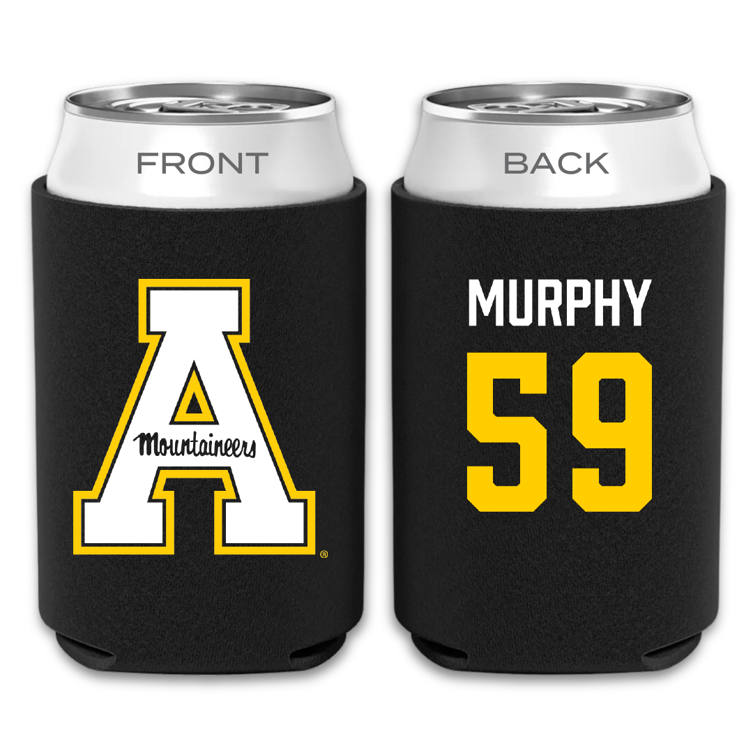 Appalachian State University Football Black Mountaineers Can Cooler - #59 Jack Murphy